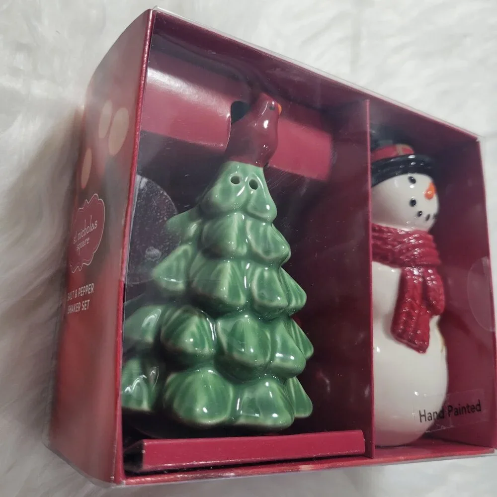 St. Nicholas Square Winter Salt & Pepper Shaker Set
